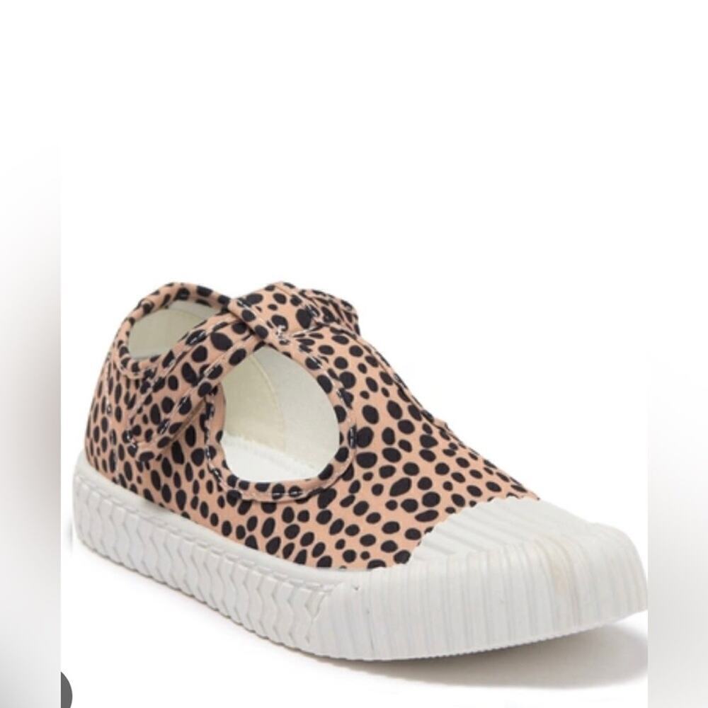 Harper Canyon Toddler Girl Serenna T-Strap Animal Print Canvas Tennis Shoes Sz 5